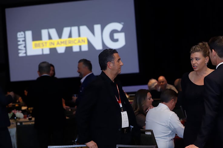 Men and women talking